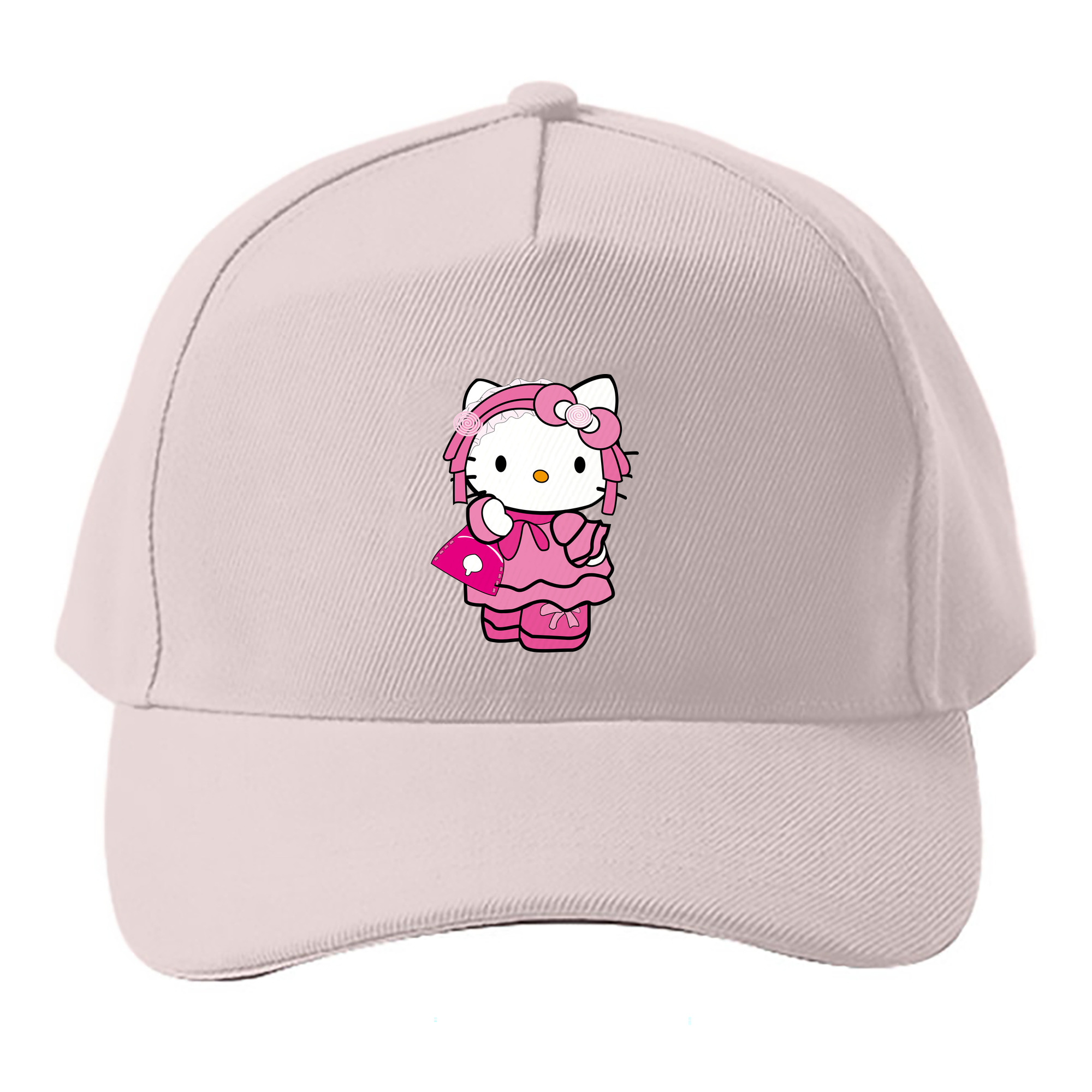 （画像用） Hello Kitty ハローキティ ベースボールキャップ 綿100％ 男女兼用 帽子 スポーツ